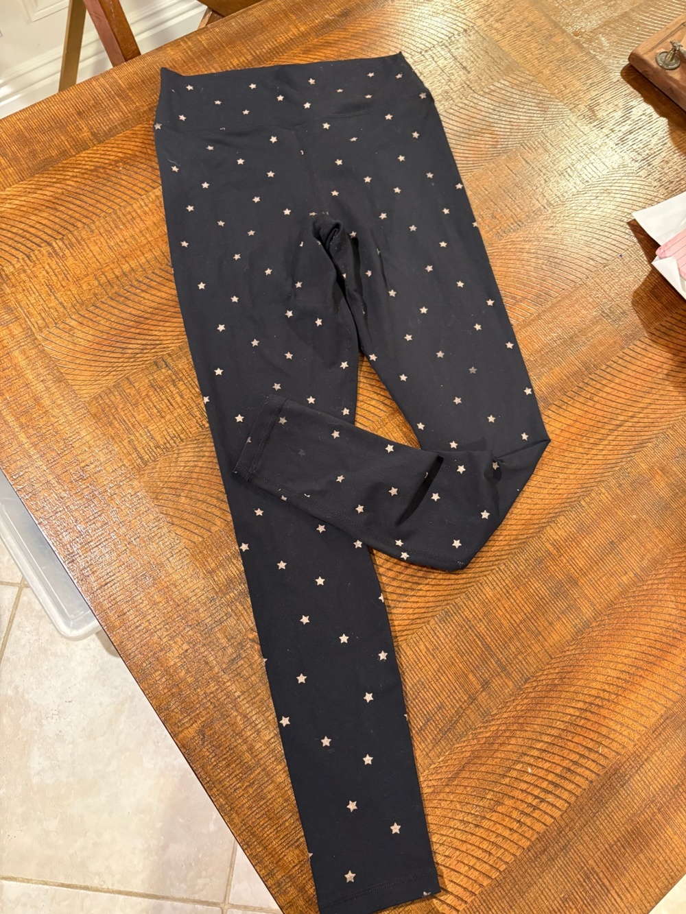 Spiritual Gangster Foil Gold Star High Waist Leggings M
